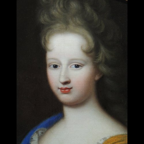 Marie Anne de Bourbon in Cleopatra - François de Troy workshop - Paintings & Drawings Style Louis XIV
