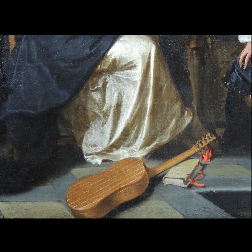 XVIIe siècle - Concert baroque en plein air – École hollandaise XVIIe siècle - Atelier Jan Mytens