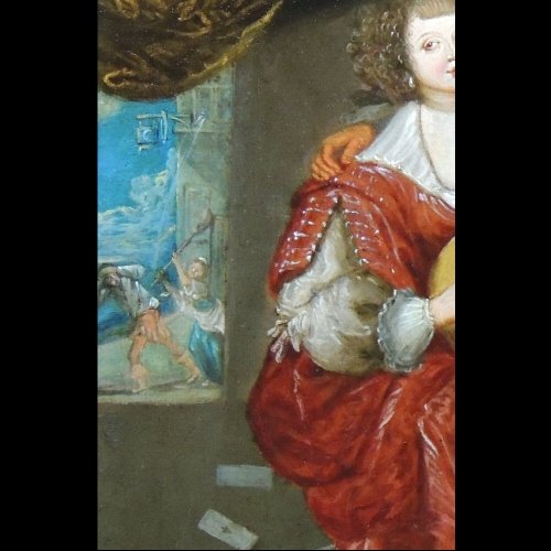 Tableaux et dessins Tableaux XVIIe siècle - Lazare et le mauvais riche – Attribué à Louis de Caullery