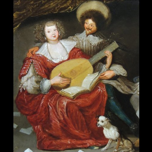 Lazare et le mauvais riche – Attribué à Louis de Caullery - Galerie Thierry Matranga