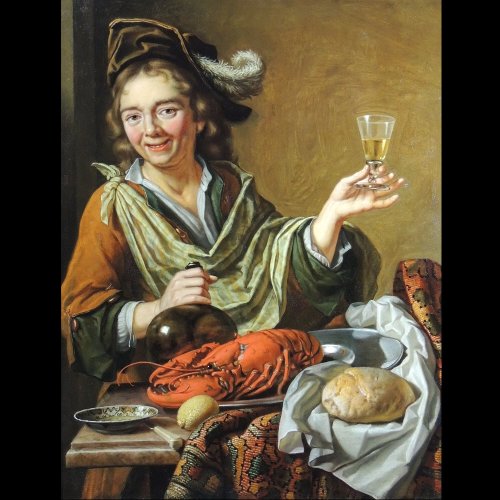 Atelier de Hendrick ter Brugghen (1588 – 1629) – Allégorie du goût - Tableaux et dessins Style 