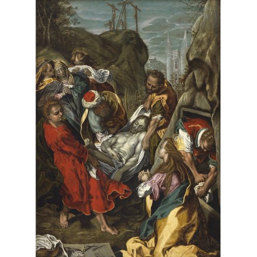 Disciple de Federico Barocci – Mise au tombeau - Tableaux et dessins Style 