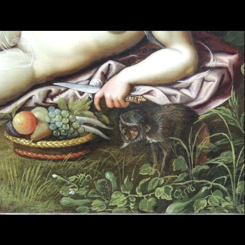 Proserpine goûtant les fruits de Pluton – Entourage de Toussaint Dubreuil (1561–1602) - Galerie Thierry Matranga
