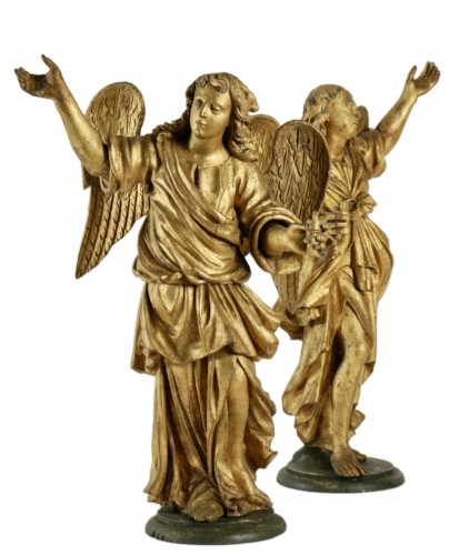 Pair of ceroferial angels - Italy 17th century