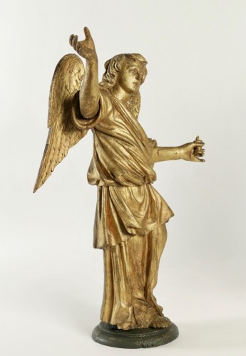 Antiquités - Pair of ceroferial angels - Italy 17th century