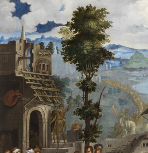 XVIe siècle et avant - Adoration des Mages – Ecole génoise, entourage de Battista Castello fin XVIe siècle
