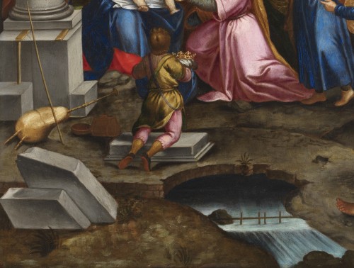  - Adoration des Mages – Ecole génoise, entourage de Battista Castello fin XVIe siècle