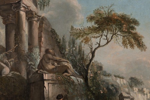 Scène bucolique – Attribuée à Nicolas-Jacques Julliard (1715 – 1790) - Galerie Thierry Matranga