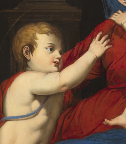Tableaux et dessins Tableaux XVIe siècle - Vierge à l’Enfant et St Jean-Baptiste - Renaissance italienne
