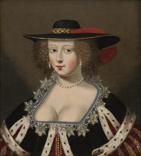 Dame au large chapeau – Atelier de Claude Deruet (1588 – 1660)