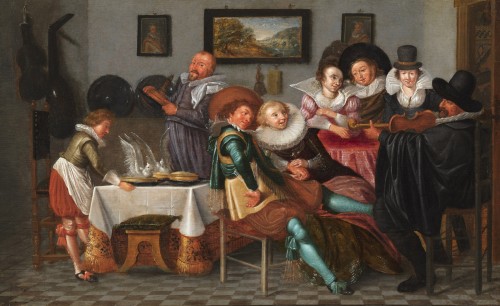 Le salon de musique – Atelier de Dirck Hals (1591 – 1656)