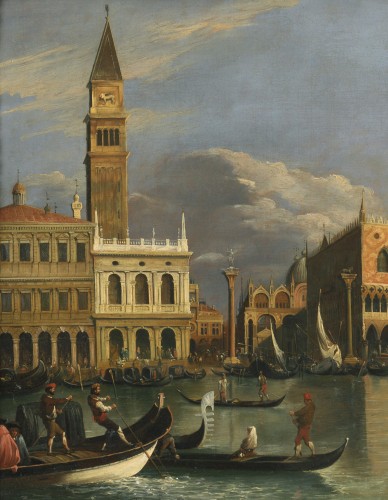 Paintings & Drawings  - Veduta of Venice Molo – Canaletto School – Late 18th century 