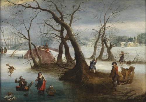 Paysage d’hiver – Attribué à Denys van Alsloot (1570 – 1628)