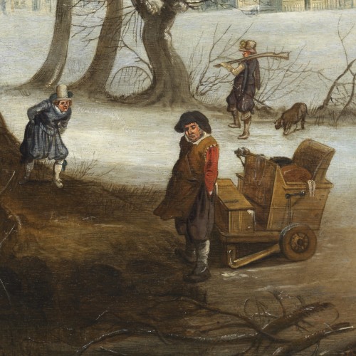 Paysage d’hiver – Attribué à Denys van Alsloot (1570 – 1628) - Galerie Thierry Matranga