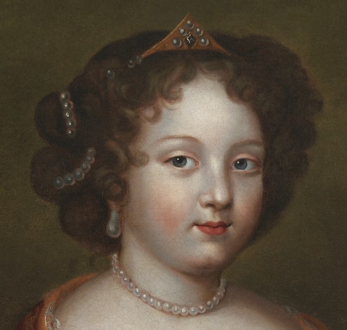 Tableaux et dessins Tableaux XVIIe siècle - Portrait présumé de Mademoiselle de Blois (1666 – 1739) - Atelier de Pierre Mignard