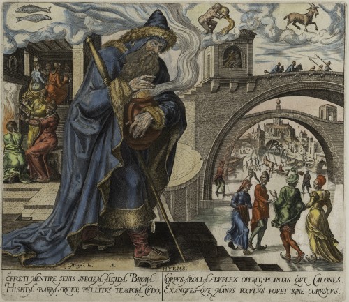 XVIe siècle et avant - Les 4 Saisons, quatre gravures par Philip Galle (1537 – 1612)