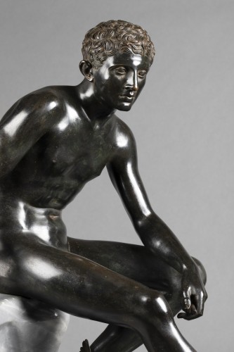 Hermès assis d’après l’antique – bronze vers 1890 - Galerie Thierry Matranga