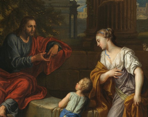 Paintings & Drawings  - Christ and the Samaritan – Michel Corneille the Younger (1642 – 1708)