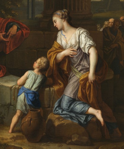 XVIIe siècle - Le Christ et la Samaritaine - Attribué à Michel Corneille le Jeune (1642-1708)