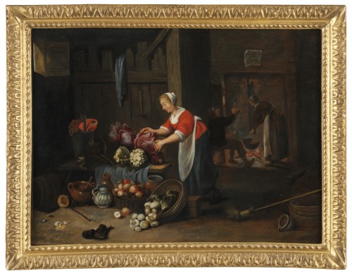 Intérieur de cuisine – attribué à Hendrick Martensz Sorgh (1609/11 – 1670)