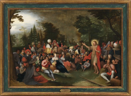 La prédication de Saint Jean-Baptiste – Atelier de Frans II Francken (1581 – 1641) - Tableaux et dessins Style 