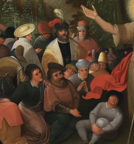 Antiquités - La prédication de Saint Jean-Baptiste – Atelier de Frans II Francken (1581 – 1641)