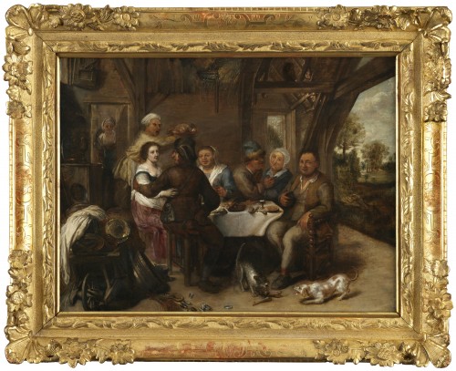 Repas paysan dans une taverne – entourage de David Ryckaert III (1612 – 1661)