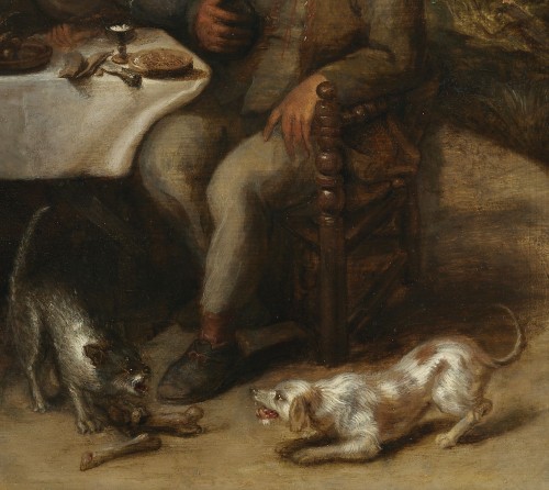 XVIIe siècle - Repas paysan dans une taverne – entourage de David Ryckaert III (1612 – 1661)