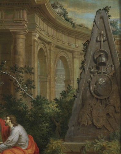 Tableaux et dessins Tableaux XVIIIe siècle - Le Christ et la Samaritaine – Frans van Dorne (1776 – 1848) signé et daté 1798