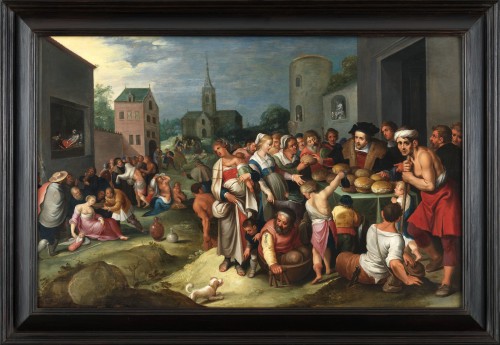 Les 7 œuvres de miséricorde - Frans II Francken et atelier vers 1615 - Tableaux et dessins Style 