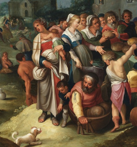 Les 7 œuvres de miséricorde - Frans II Francken et atelier vers 1615 - Galerie Thierry Matranga