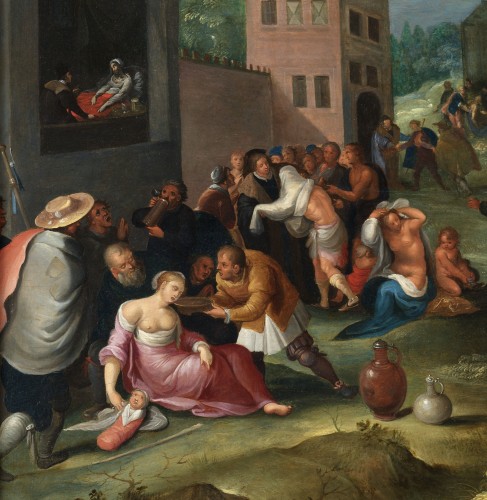 XVIIe siècle - Les 7 œuvres de miséricorde - Frans II Francken et atelier vers 1615