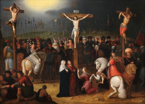 Le Golgotha – Louis de Caullery (1580 – 1621) et atelier - Tableaux et dessins Style 