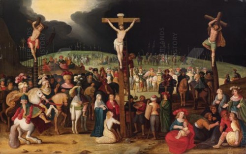 Antiquités - Le Golgotha – Louis de Caullery (1580 – 1621) et atelier