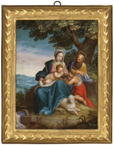 Sainte Famille - Attribuée à Victor Wolfvoet II (1612 - 1652)