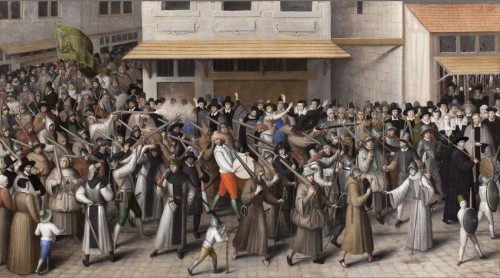 Antiquités - Procession of the League - French school of the late 16th century