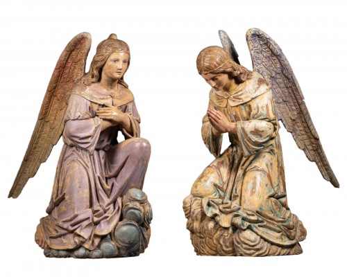 Anges adorateurs - Italie du Nord XVIe siècle