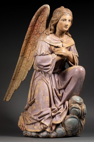 Anges adorateurs - Italie du Nord XVIe siècle - Sculpture Style 