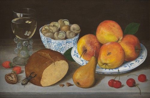 Nature morte aux escargots et au lucane - Atelier de Georg Flegel (1566 – 1638) - Tableaux et dessins Style 