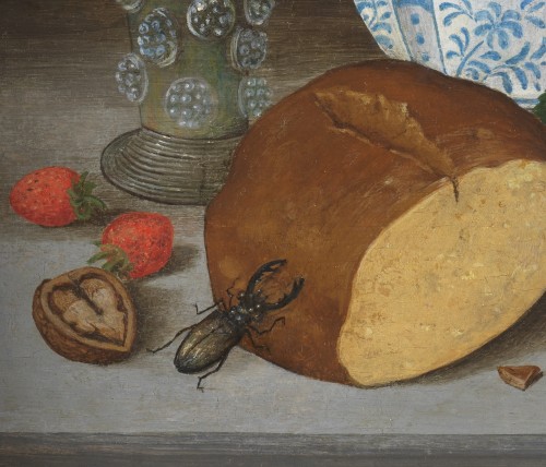 Nature morte aux escargots et au lucane - Atelier de Georg Flegel (1566 – 1638) - Galerie Thierry Matranga