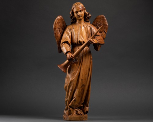 Sculpture Sculpture en Bois - Anges musiciens – France XVIIe siècle