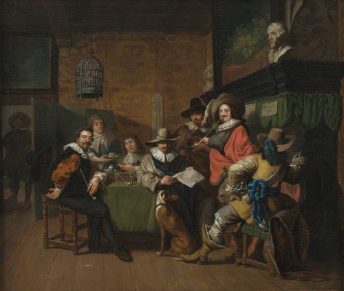 Guardhouse - Holland, 17th century, entourage of Anthonie Palamedesz - Paintings & Drawings Style 