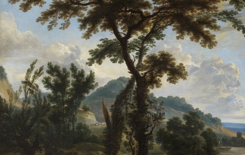 Paysage Italien – Attribué à Andrea Locatelli (1695 - 1741) - 