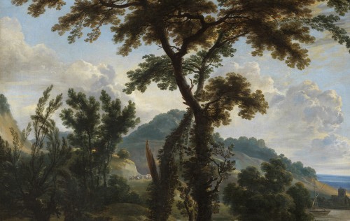 Italian landscape - Attributed to Andrea Locatelli (1695 - 1741) - 