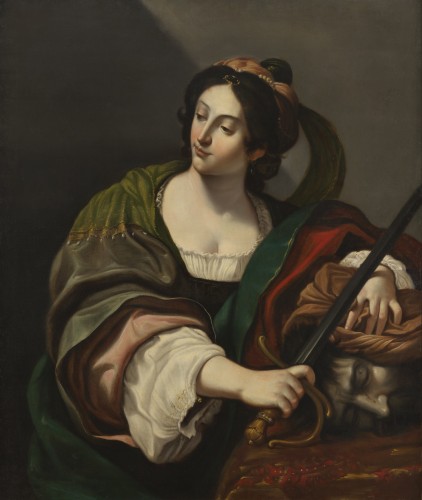 Judith et la tête d’Holopherne – Ecole Bolonaise vers 1650, suiveur de Guido Reni - Tableaux et dessins Style 