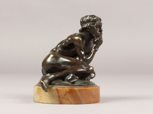 Le penseur - Alexandre Charpentier (1856-1909) - Sculpture Style Art nouveau