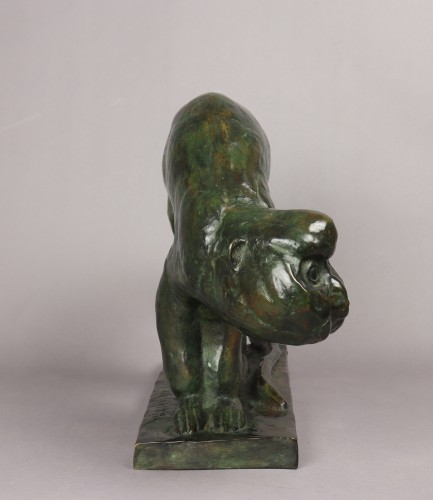 Sculpture Sculpture en Bronze - Singe -  Thierry Van Rijswijck (1911-1958)