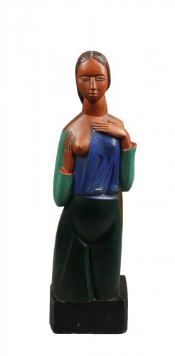 Jeune femme au sein nu - Jozef Cantré (1890-1957)