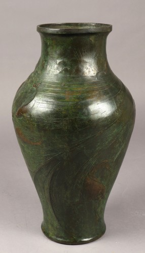 Bronze vase by FrédFrédéric Brou (1862-1925) - Decorative Objects Style Art nouveau