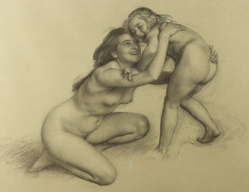Mother and daughter  - Emile Friant (1863-1932)